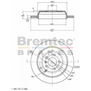 Bremtec Euroline Brake Rotor