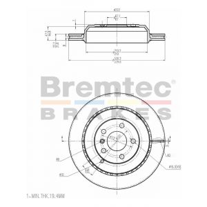Bremtec Euroline Brake Rotor