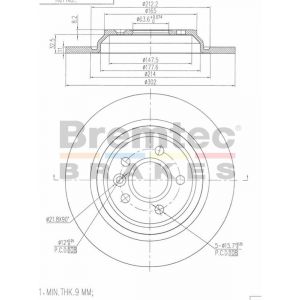 Bremtec Euroline Brake Rotor