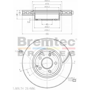 Bremtec Euroline Brake Rotor