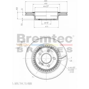 Bremtec Euroline Brake Rotor