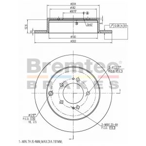 Bremtec Euroline Brake Rotor