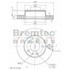 Bremtec Euroline Brake Rotor