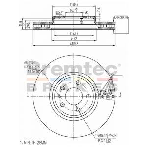 Bremtec Euroline High-Grade Brake Rotor