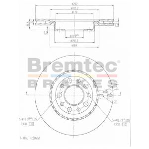 Bremtec Euroline Brake Rotor