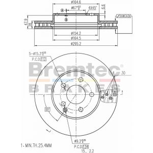 Bremtec Euroline Brake Rotor
