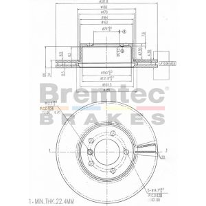 Bremtec Euroline High-Grade Brake Rotor