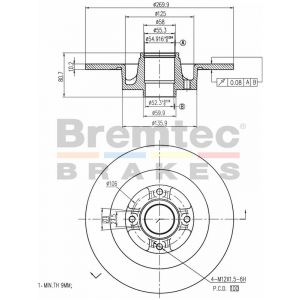 Bremtec Euroline Brake Rotor