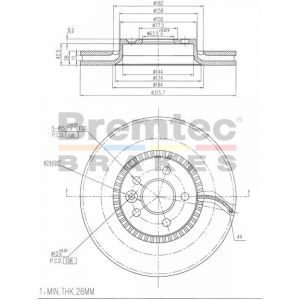 Bremtec Euroline Brake Rotor