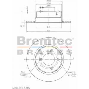Bremtec Euroline Brake Rotor