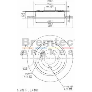 Bremtec Euroline Brake Rotor