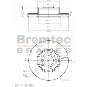 Bremtec Euroline Brake Rotor