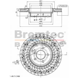 Bremtec Euroline Brake Rotor