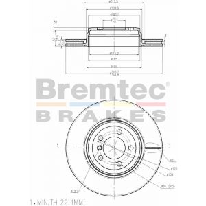 Bremtec Euroline Brake Rotor