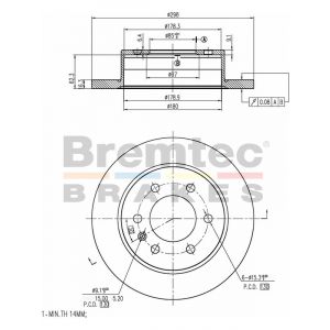 Bremtec Euroline Brake Rotor