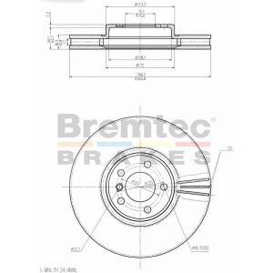 Bremtec Euroline Brake Rotor