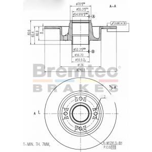Bremtec Euroline Brake Rotor