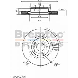 Bremtec Euroline Brake Rotor