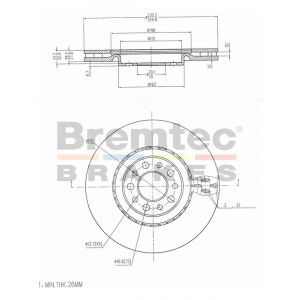 Bremtec Euroline Brake Rotor