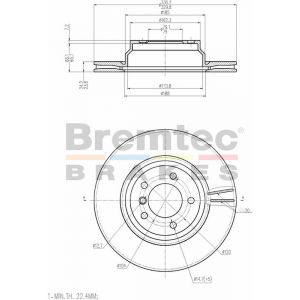 Bremtec Euroline Brake Rotor