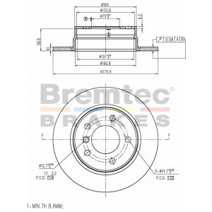 Bremtec Euroline Brake Rotor