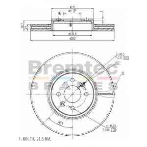 Bremtec Euroline Brake Rotor