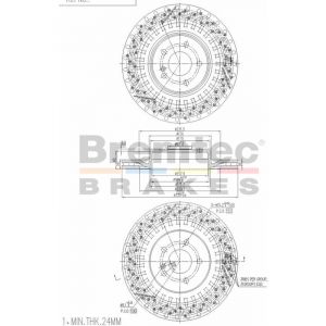 Bremtec Euroline Brake Rotor