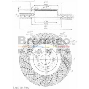 Bremtec Euroline High-Grade Brake Rotor