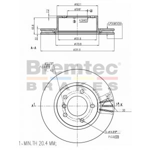 Bremtec Euroline Brake Rotor