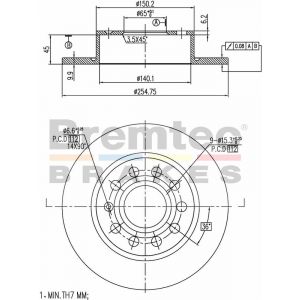 Bremtec Euroline Brake Rotor