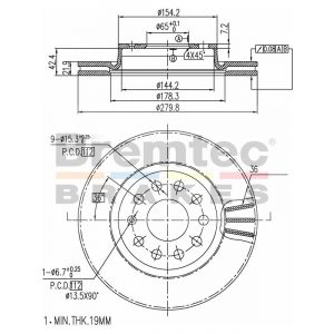 Bremtec Euroline Brake Rotor