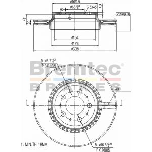 Bremtec Euroline Brake Rotor