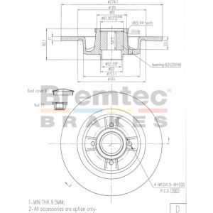 Bremtec Euroline Brake Rotor