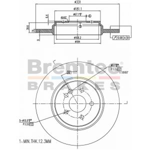 Bremtec Euroline Brake Rotor