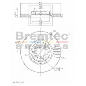 Bremtec Euroline Brake Rotor