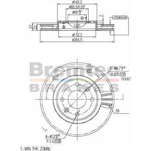 Bremtec Euroline Brake Rotor