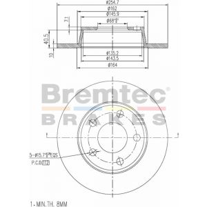 Bremtec Euroline Brake Rotor