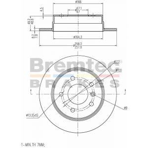 Bremtec Euroline Brake Rotor