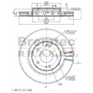Bremtec Euroline Brake Rotor