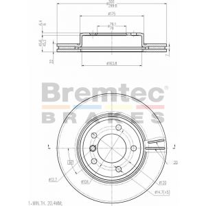 Bremtec Euroline Brake Rotor