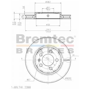 Bremtec Euroline Brake Rotor