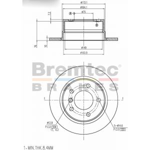 Bremtec Euroline Brake Rotor