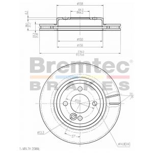 Bremtec Euroline Brake Rotor
