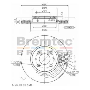 Bremtec Euroline Brake Rotor