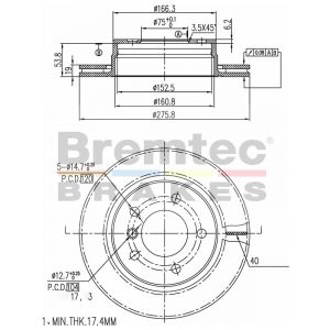 Bremtec Euroline Brake Rotor