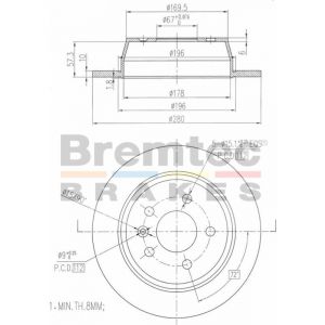 Bremtec Euroline Brake Rotor