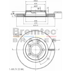 Bremtec Euroline Brake Rotor