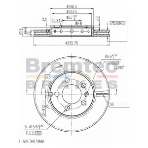 Bremtec Euroline Brake Rotor