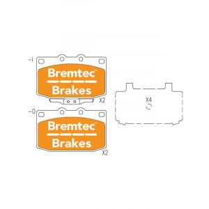 Bremtec Evolve Hybrid-Carbon Brake Pad