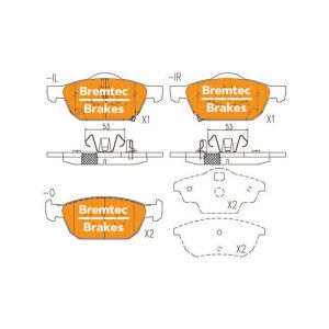 Bremtec Pro-Series Brake Pad